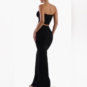 Naked Wardrobe long black skirt fits everyone style